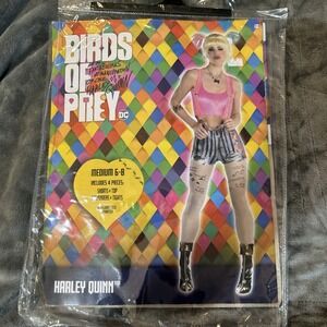 Harley Quinn Costume Birds of‎ Prey Women's Medium 6-8 DC Comics (NO TIGHTS)